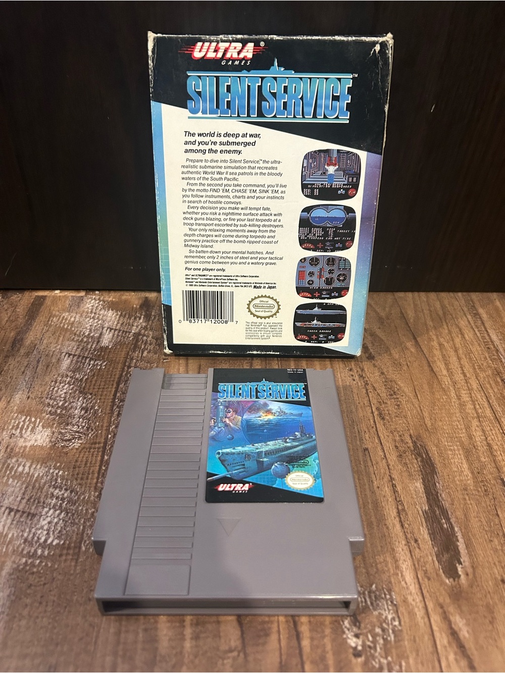 Silent Service NES With Box - Picture 2 of 7